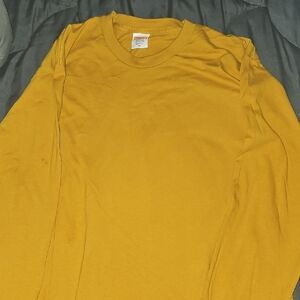 Nwot Supreme Long Sleeve Tshirtg Men's xl  Mustard/Gold Shirt
